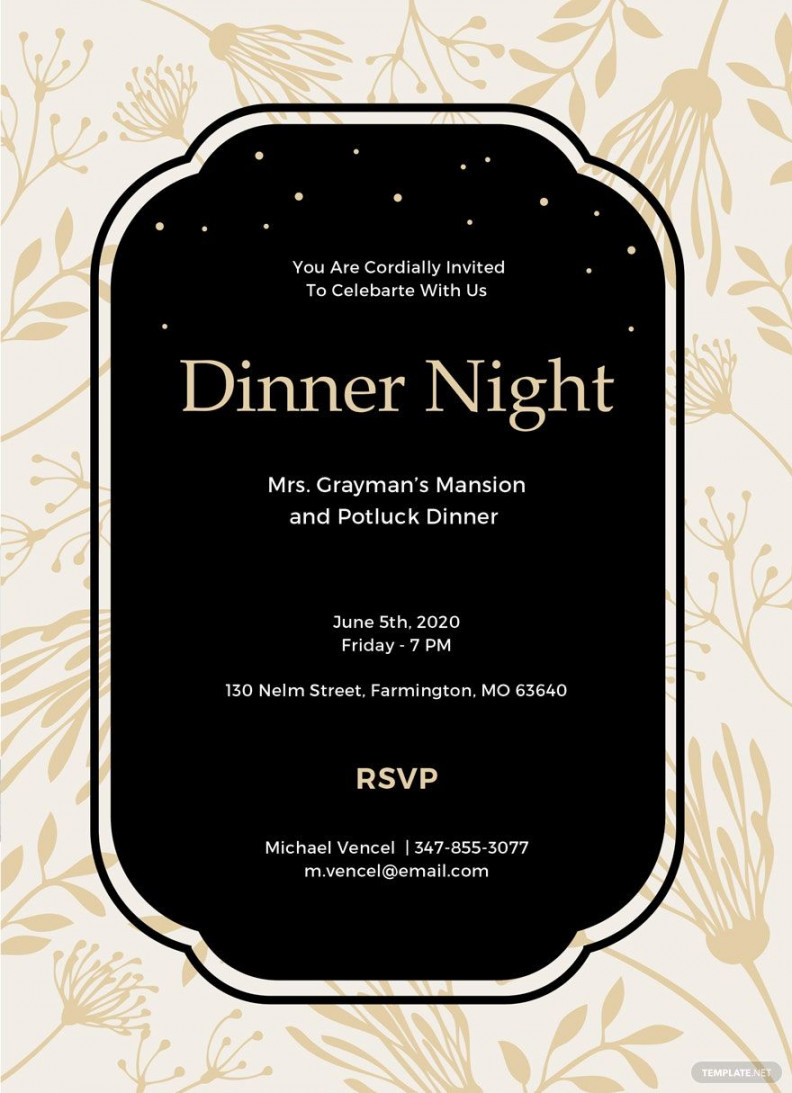 Dinner Invitation Template - Download in Word, Google Docs