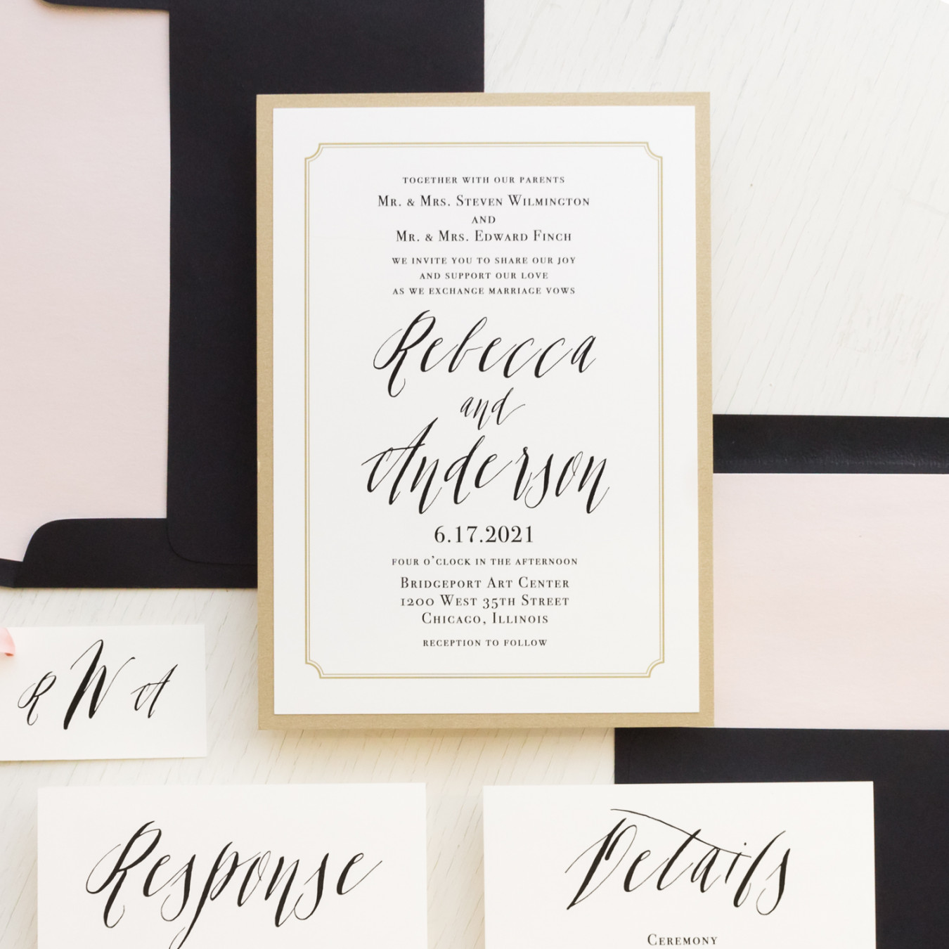 Elegant Type Wedding Invitations