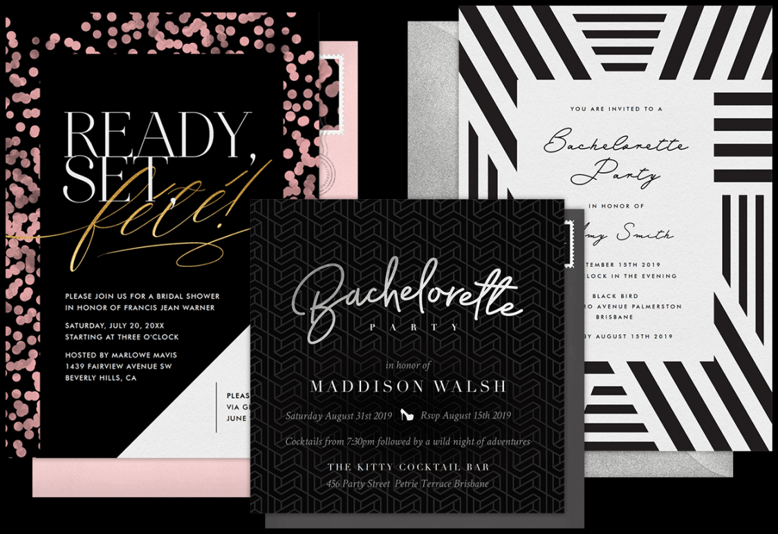 Email Online Bachelorette Party Invitations that WOW