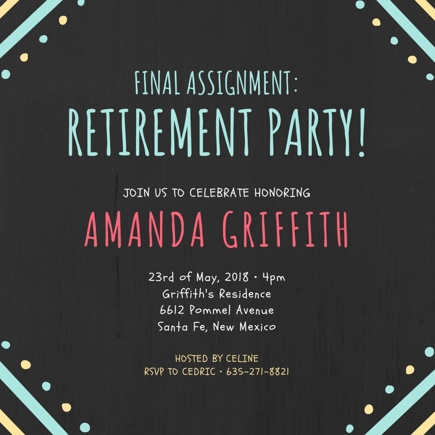 Free custom printable retirement party invitation templates  Canva