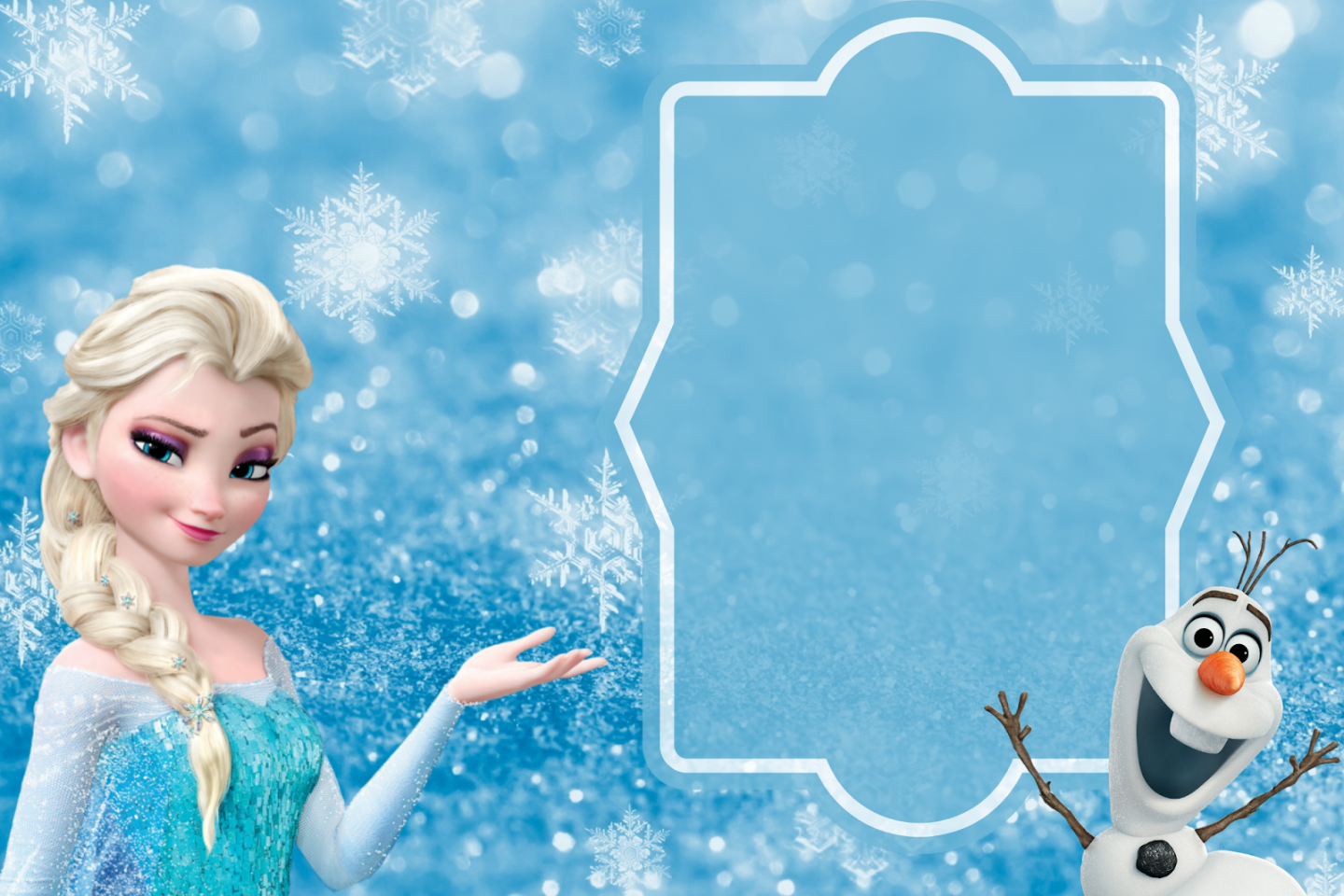 FREE Frozen Party Invitation Template download + Party Ideas and