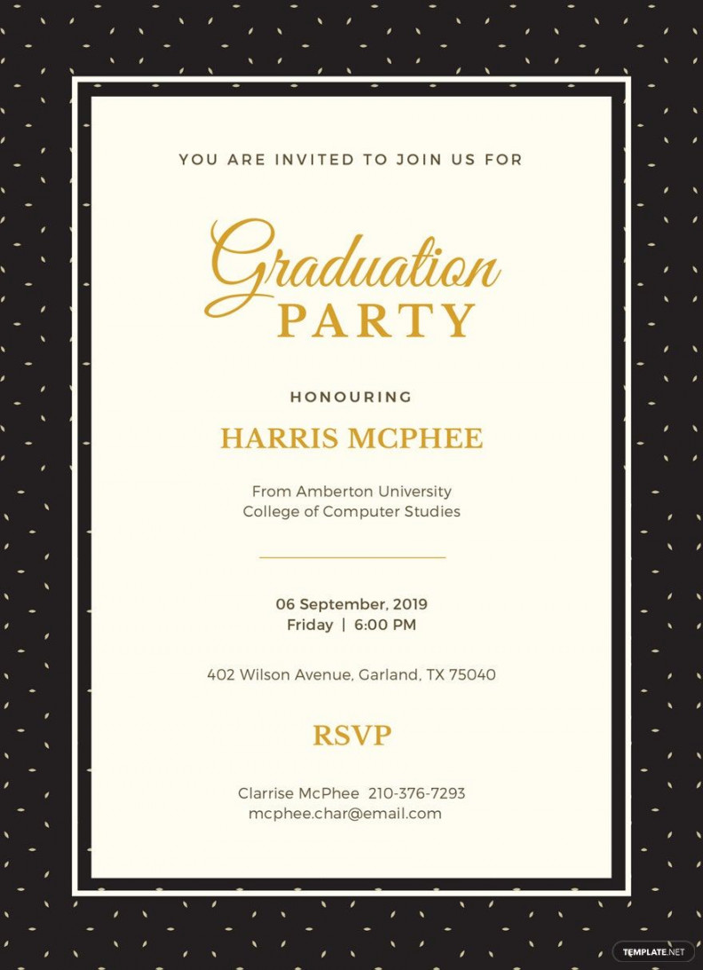 FREE Graduation Invitation Word - Template Download  Template