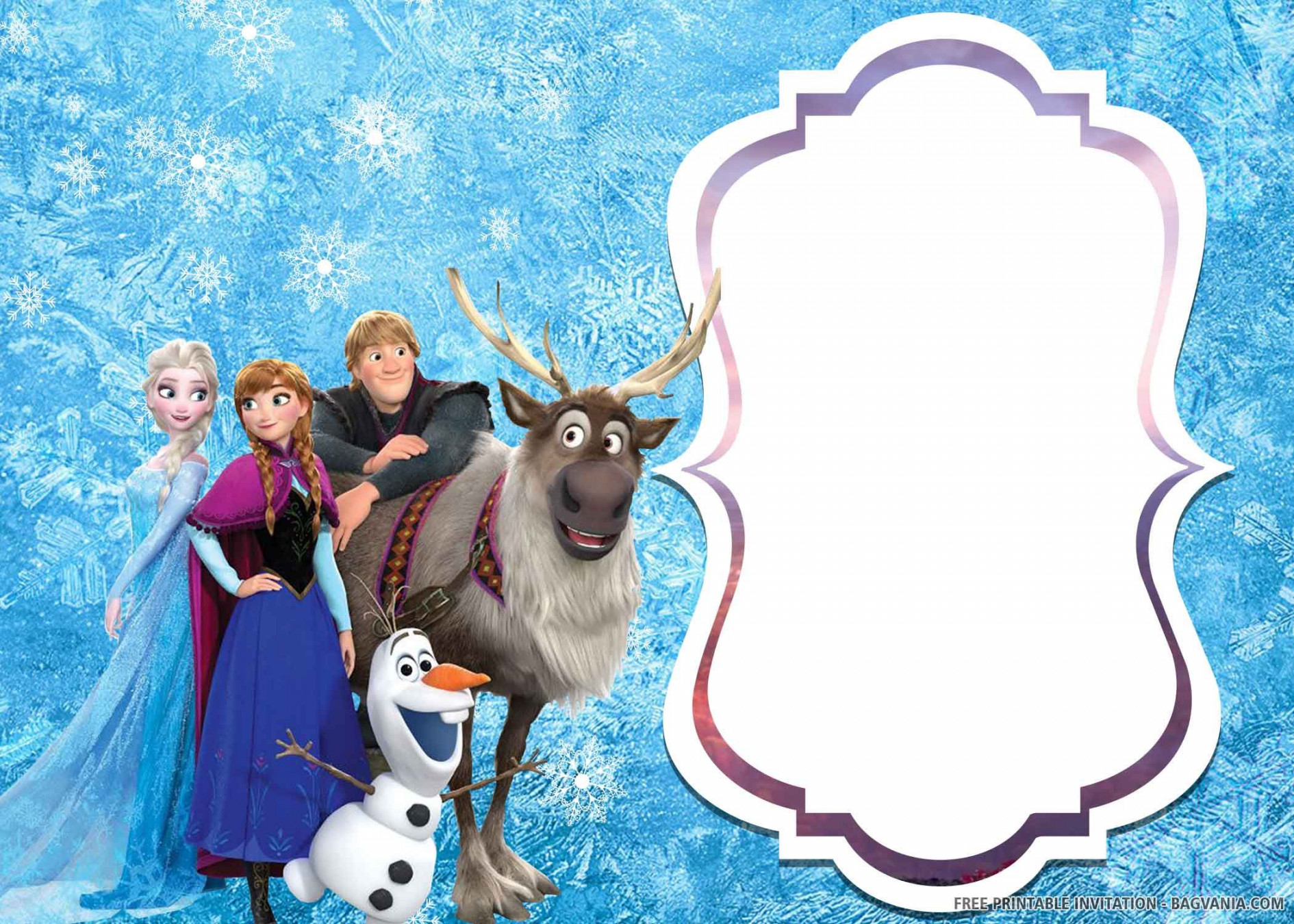 FREE PRINTABLE) – Elsa of Frozen  Birthday Invitation Templates