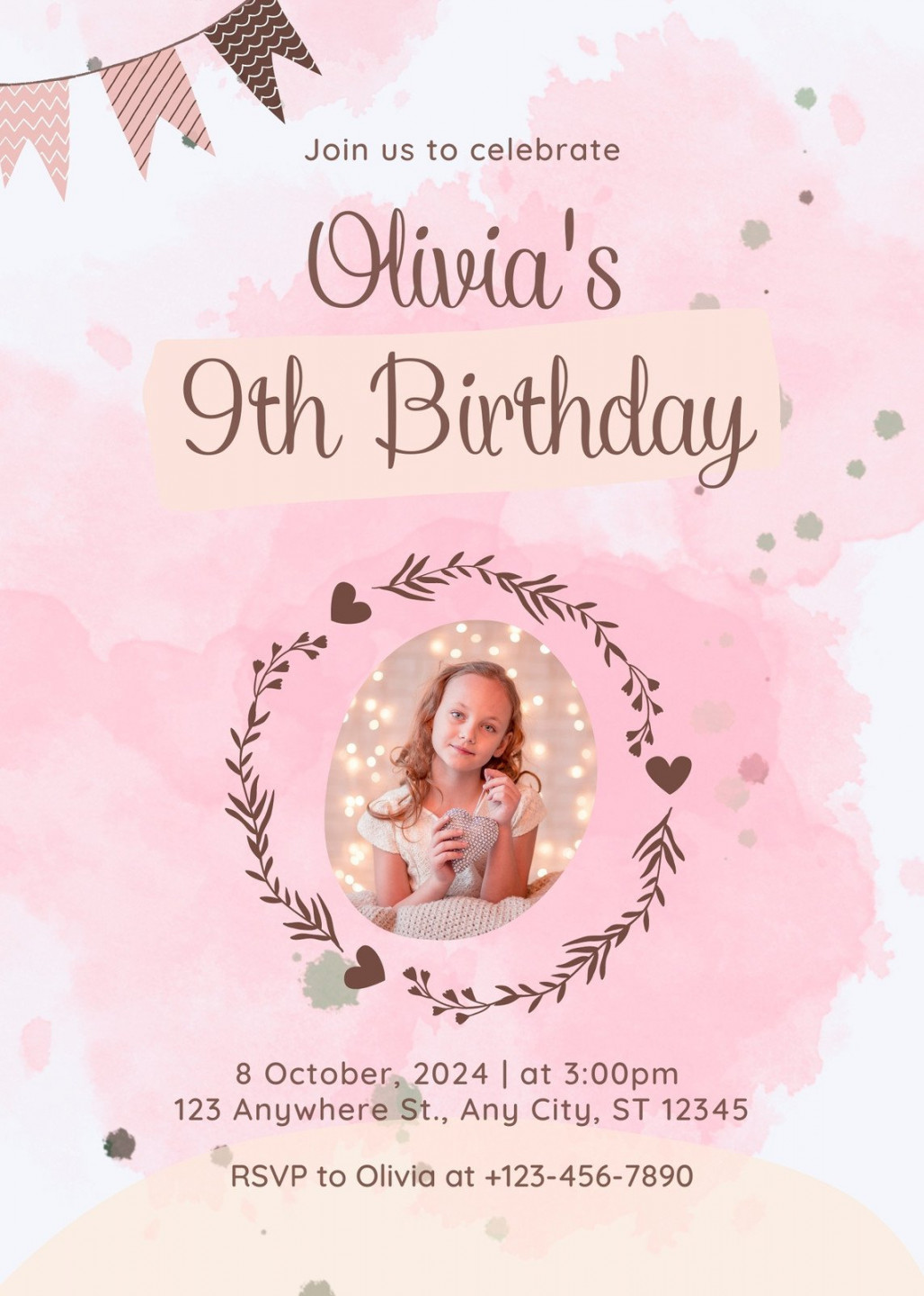 Free printable kids birthday invitation templates  Canva