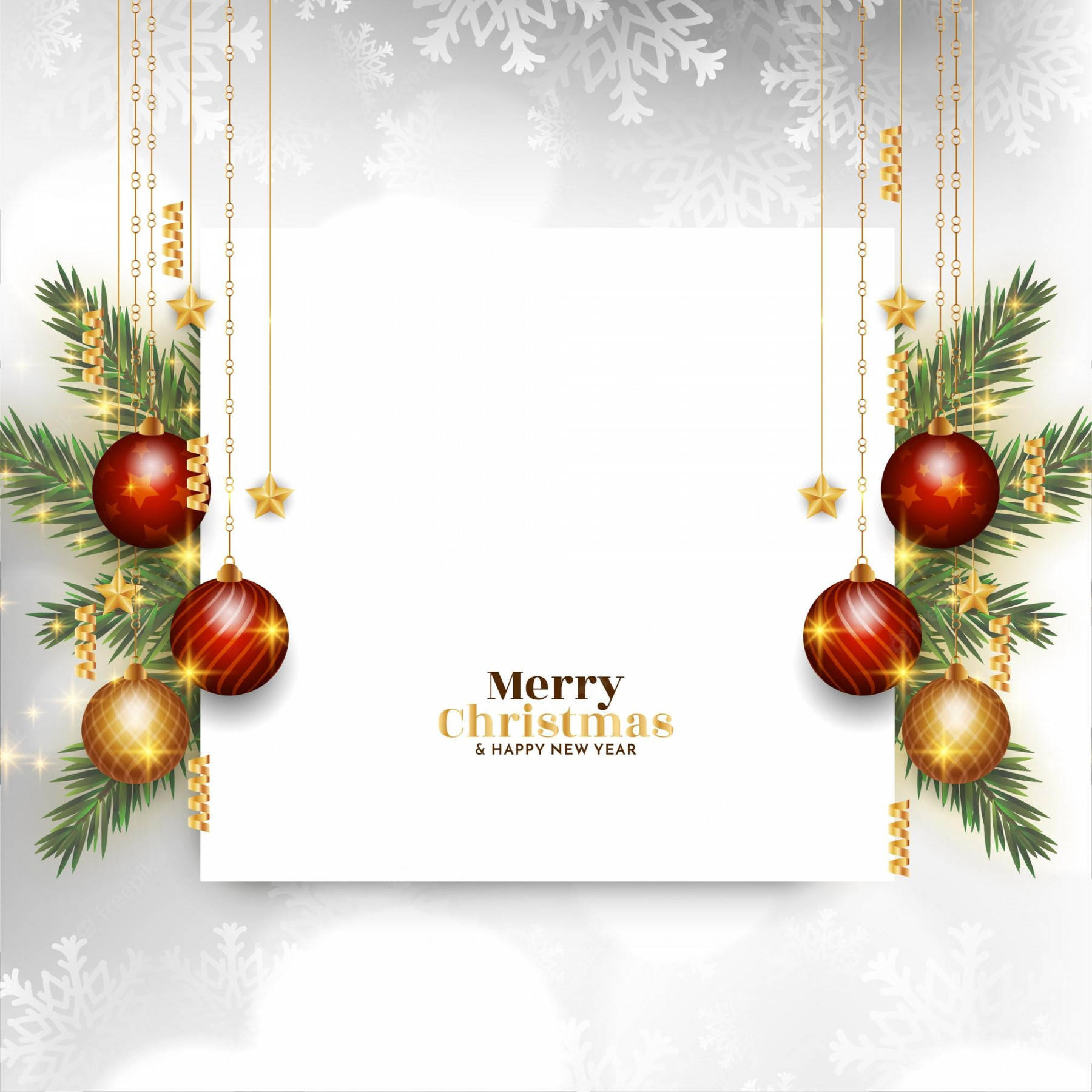 Free Vector  Merry christmas celebration festival background