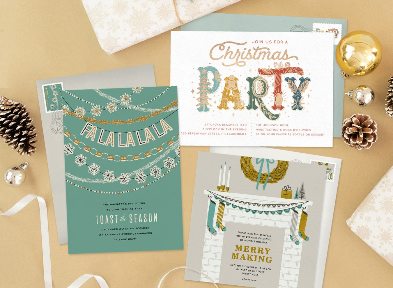 Happy Holidays!  Ways to Create the Perfect Holiday Party Invitation