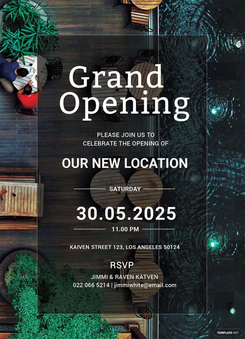 Restaurant Grand Opening Invitation Template - Download in Word