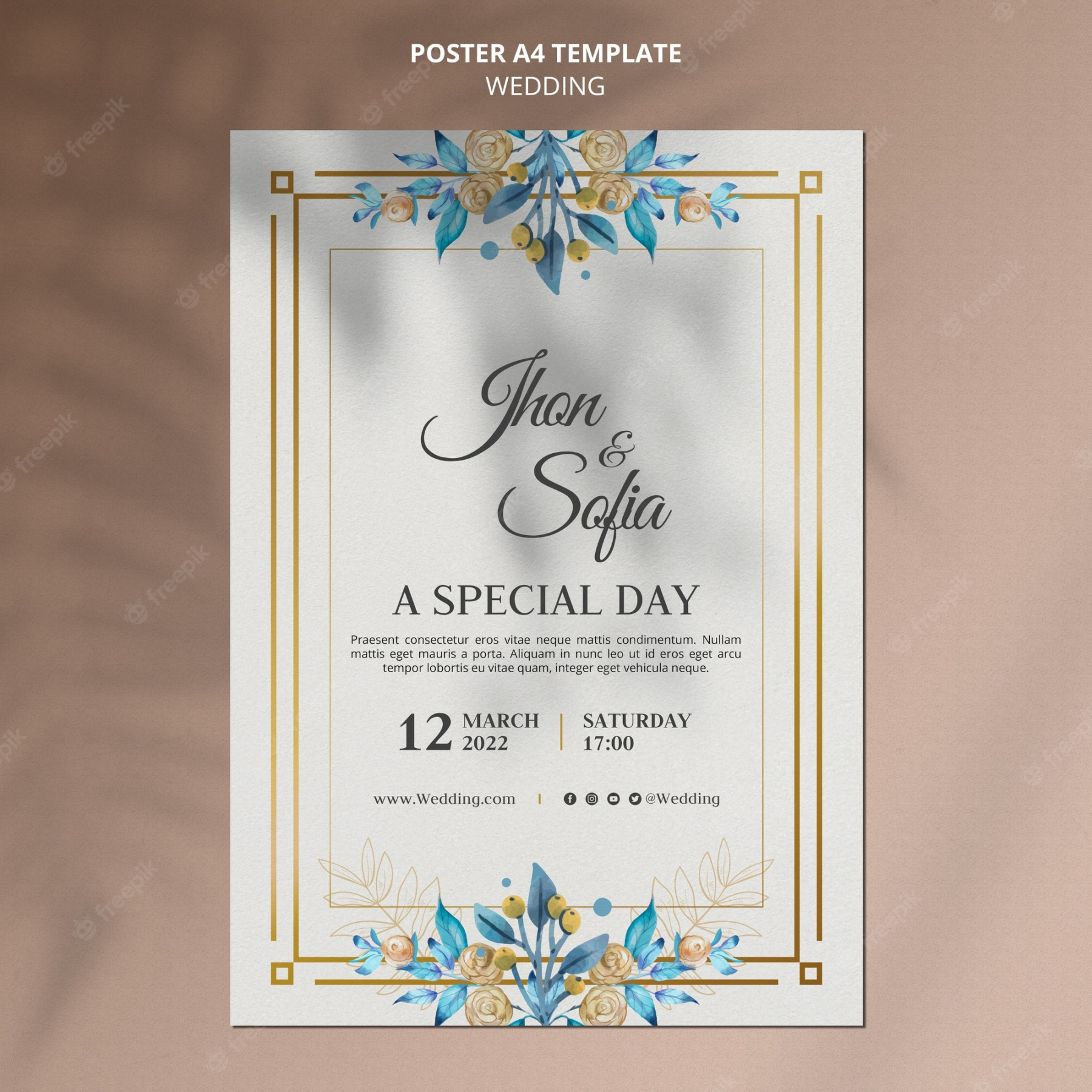 Wedding Invitation PSD, ,+ High Quality Free PSD Templates