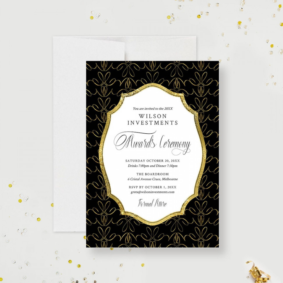 Awards Ceremony Party Invitation Editable Template Business - Etsy