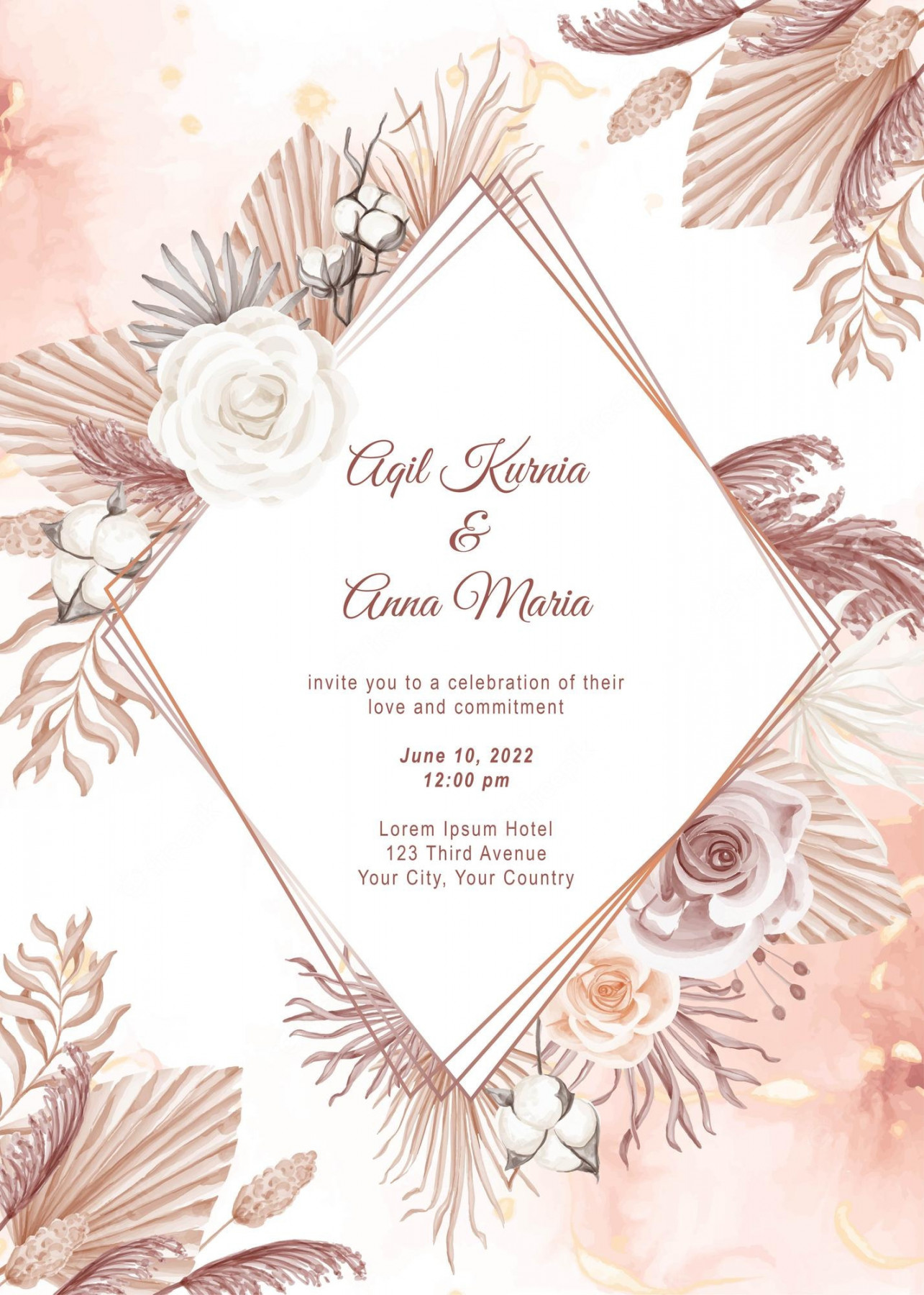 Boho invitation Vectors & Illustrations for Free Download  Freepik