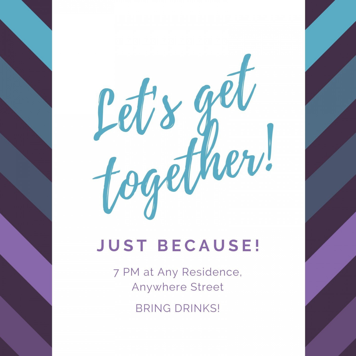 Free and printable get-together invitation templates  Canva