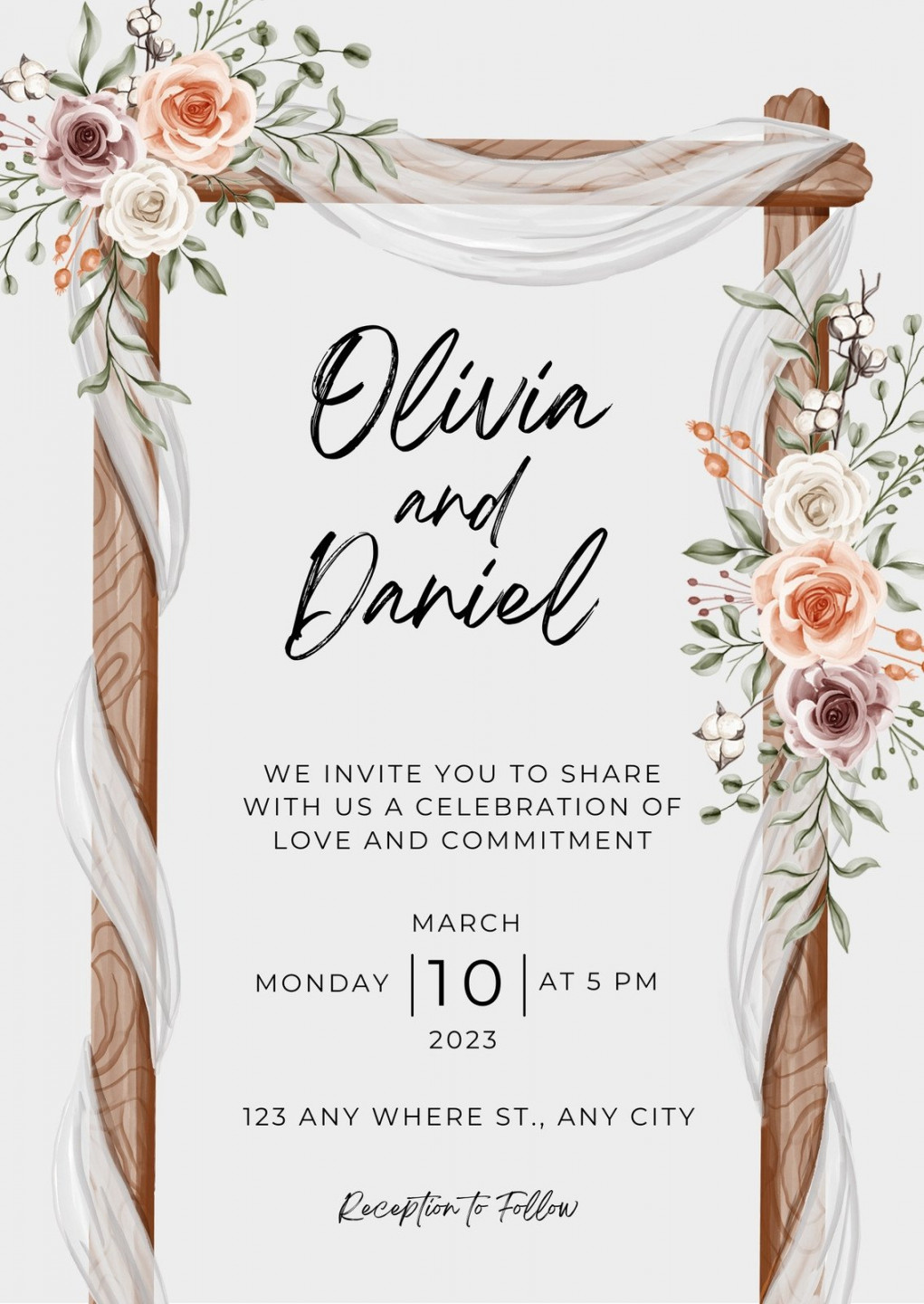 Wedding invitation templates to customize for free  Canva