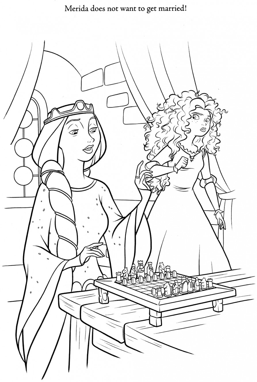 Brave Photo: Brave coloring pages  Disney princess coloring pages