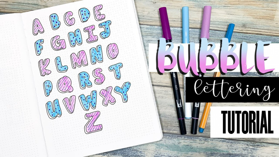 Bubble Letters Tutorial  Bullet Journal Lettering