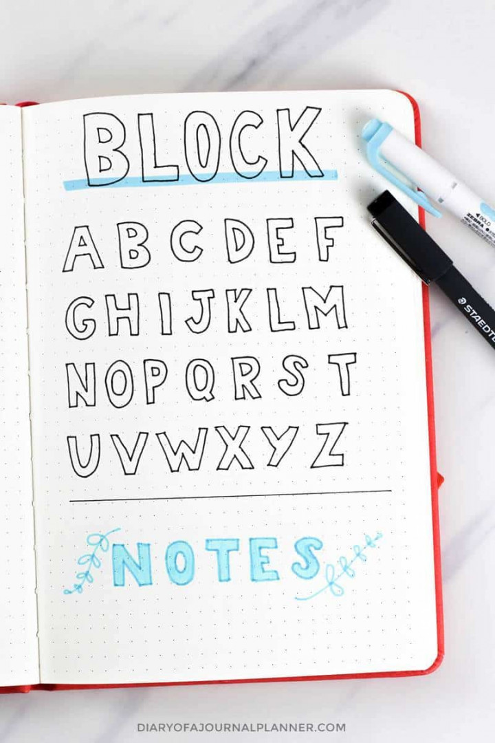 Bullet Journal Fonts ( Fonts For Bullet Journal You Need To Try!)