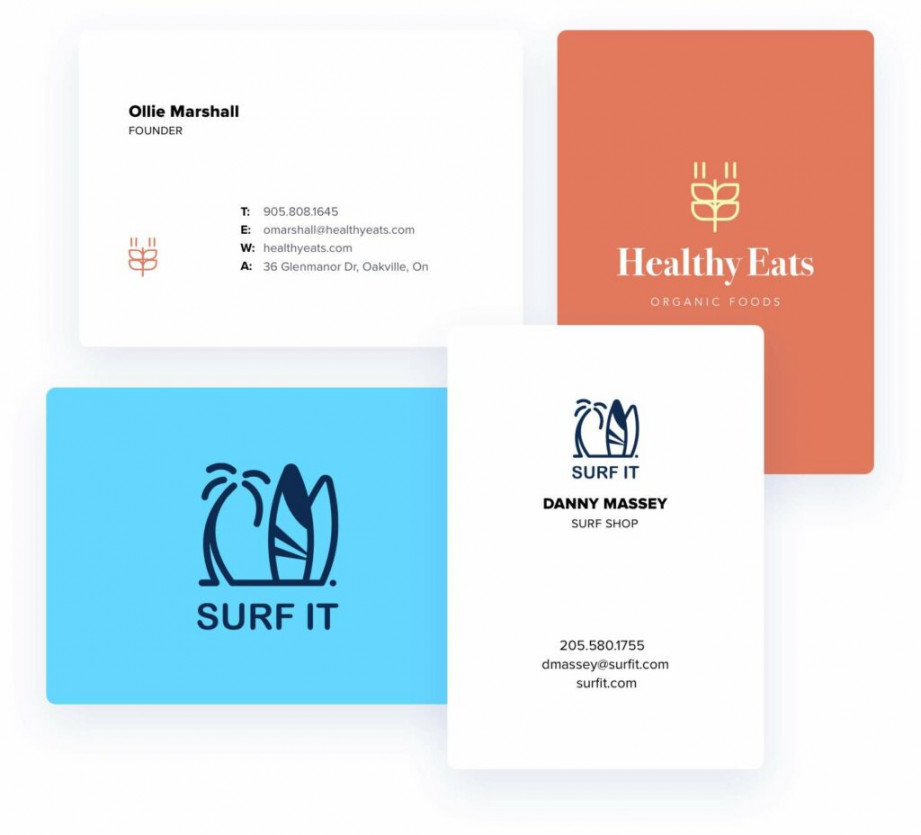 Business Cards - Create Custom Designs in Minutes  Looka