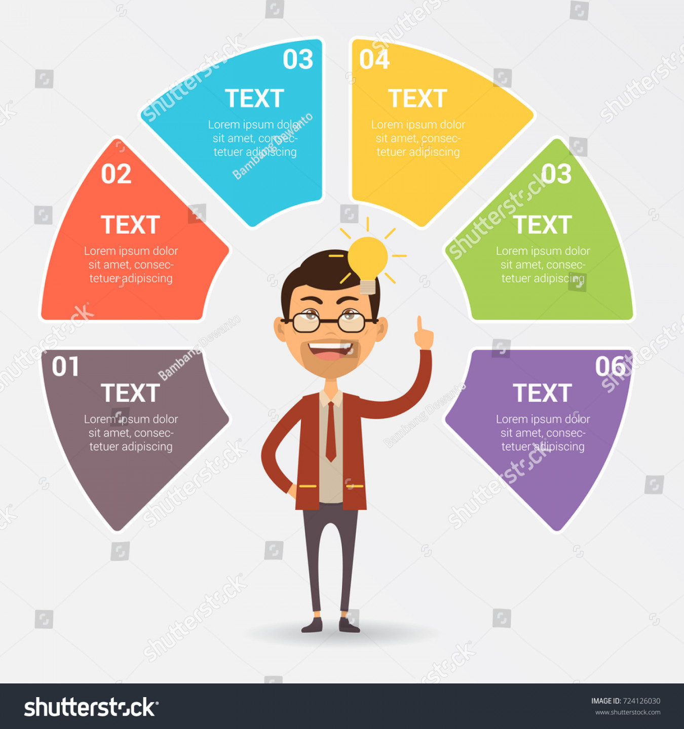 Business Infographic Design Template Editable Elements Stock