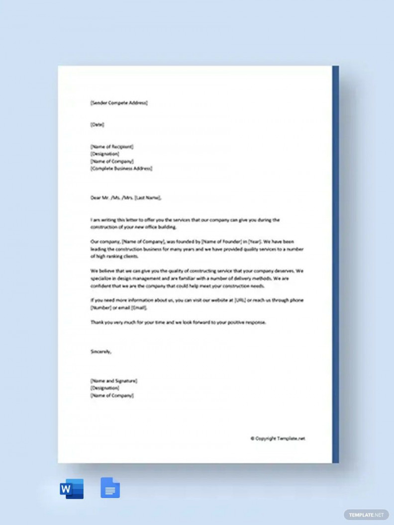 Business Proposal Letter for Services Template - Download in Word