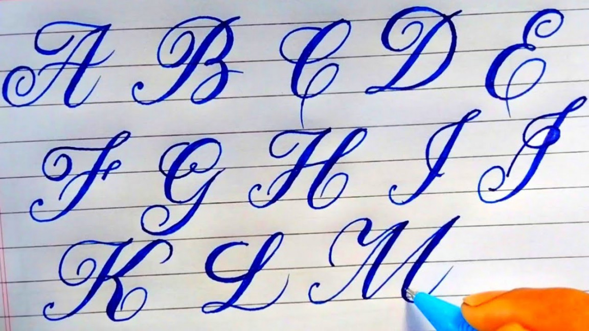 Calligraphy Letters Basic Strokes  Alphabers writing  Calligraphy Demo