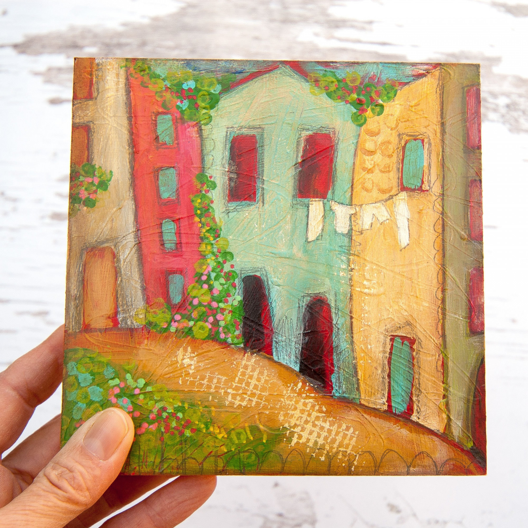 Cute Painting Small Original Painting Cute House Decor - Etsy