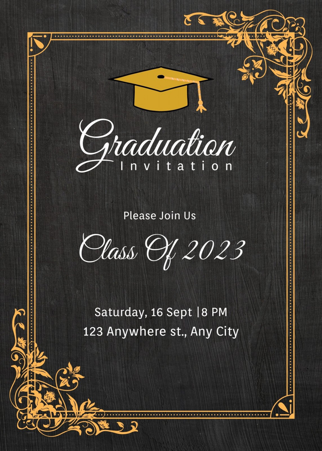 Free and customizable graduation templates