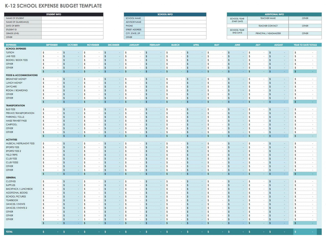 Free Monthly Budget Templates  Smartsheet