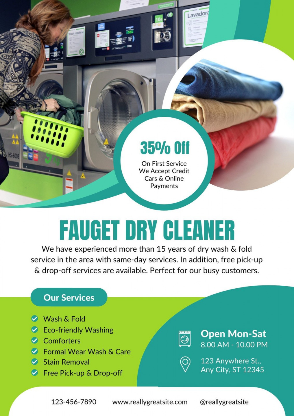 Free printable, customizable cleaning flyer templates  Canva