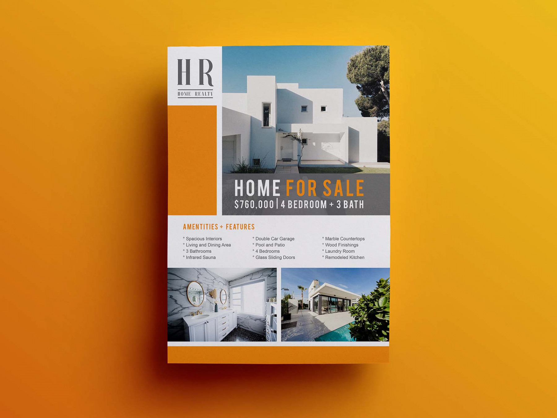 Free Real Estate Flyer Template (AI)