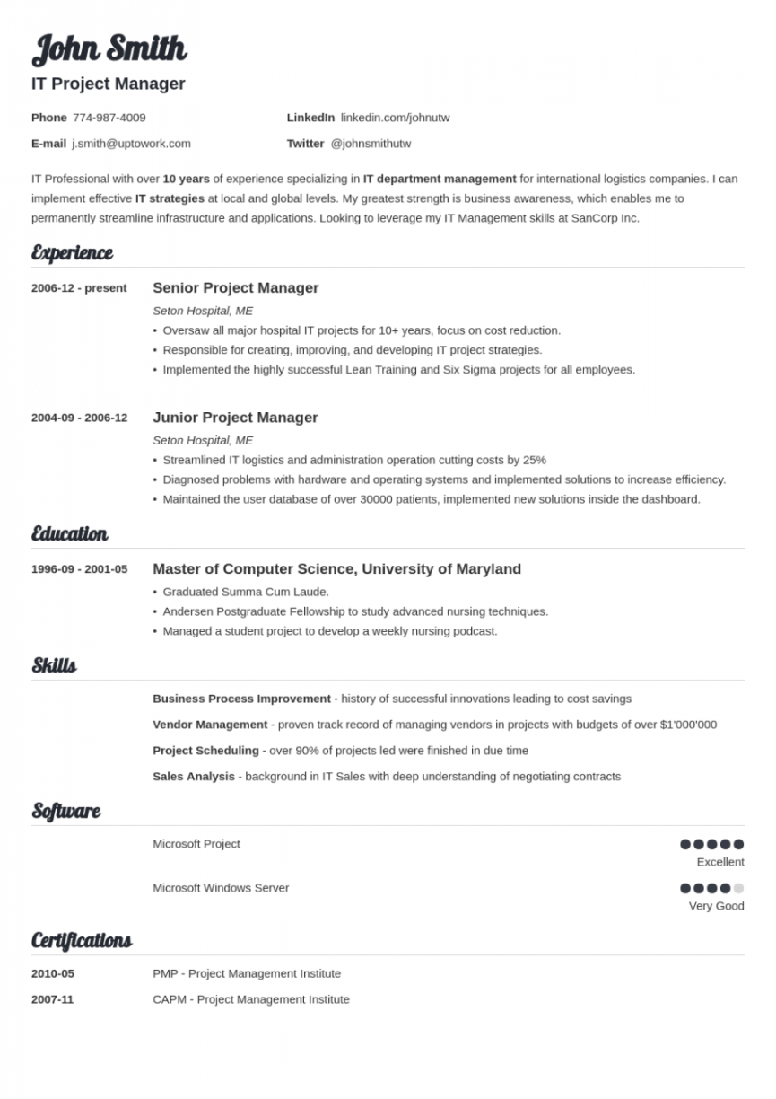 Free Resume Templates to Customize & Download in