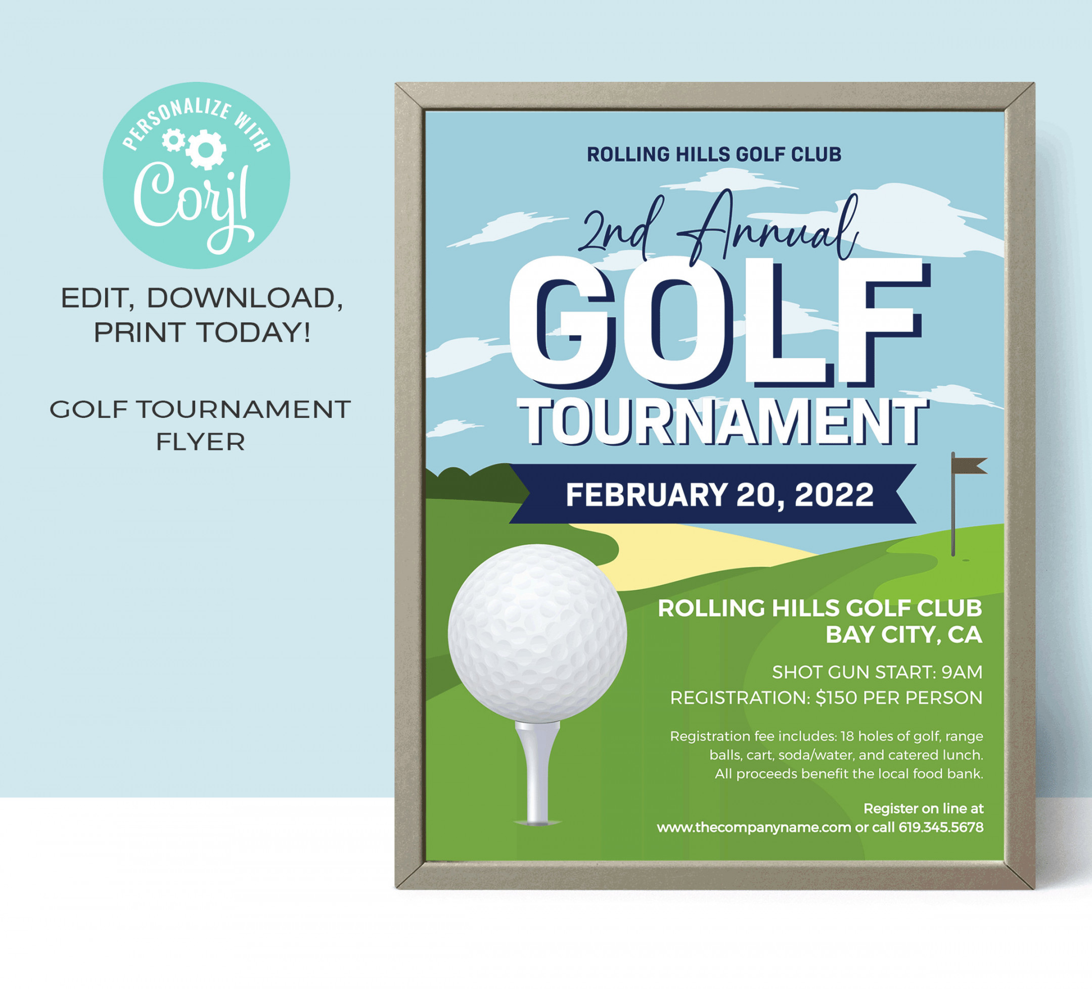 Golf Tournament Flyer Template Golf Flyer Template - Etsy Canada