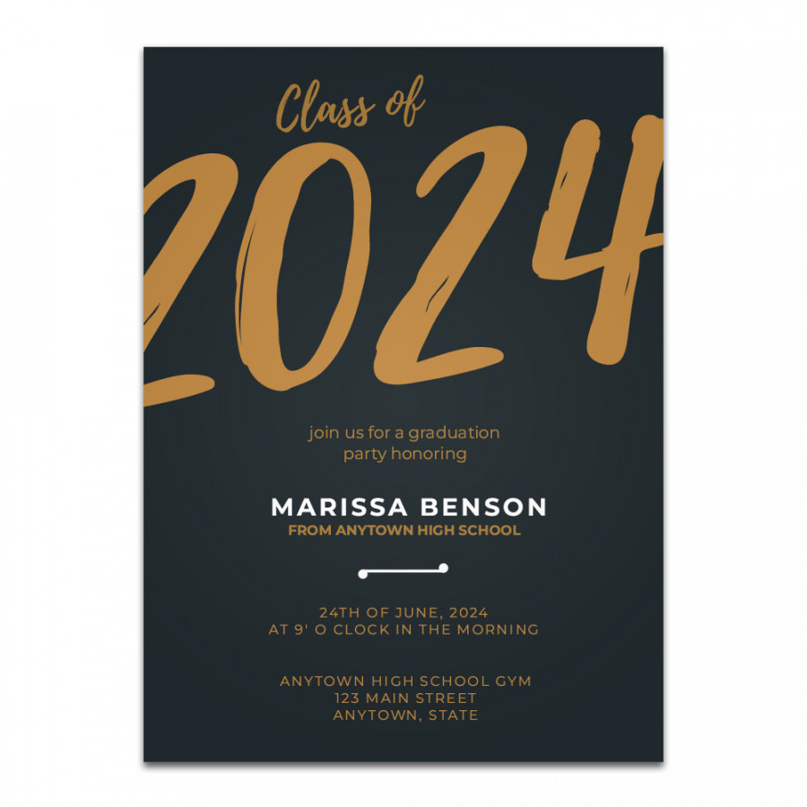 Graduation Party Invitation - Vertical  MoreWithPrint