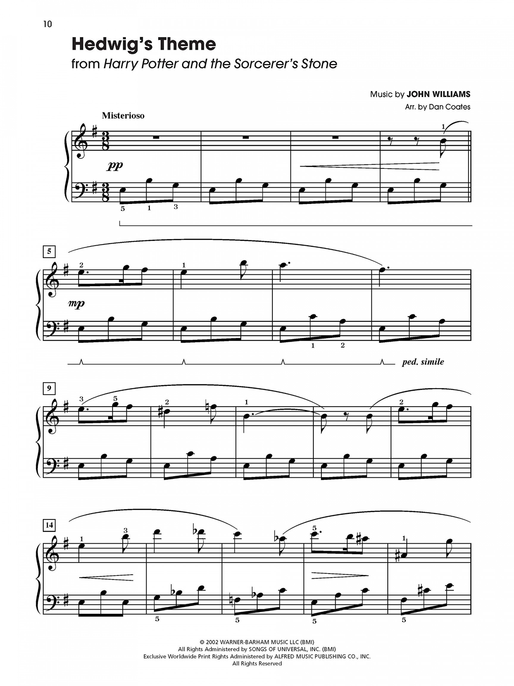 Harry Potter -- Sheet Music from the Complete Film Series