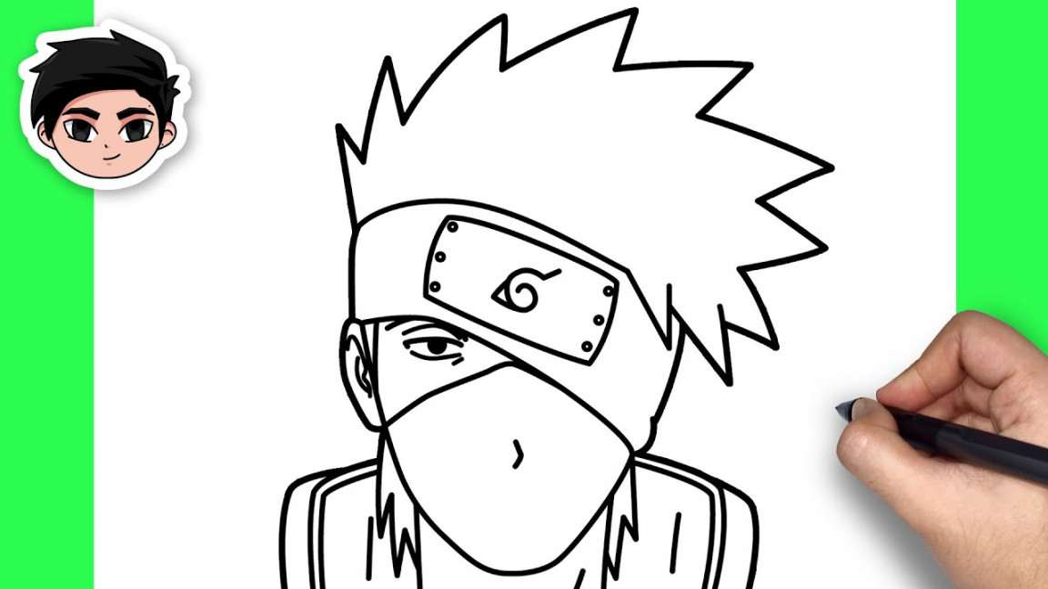 How To Draw Kakashi  Naruto - Easy Step By Step