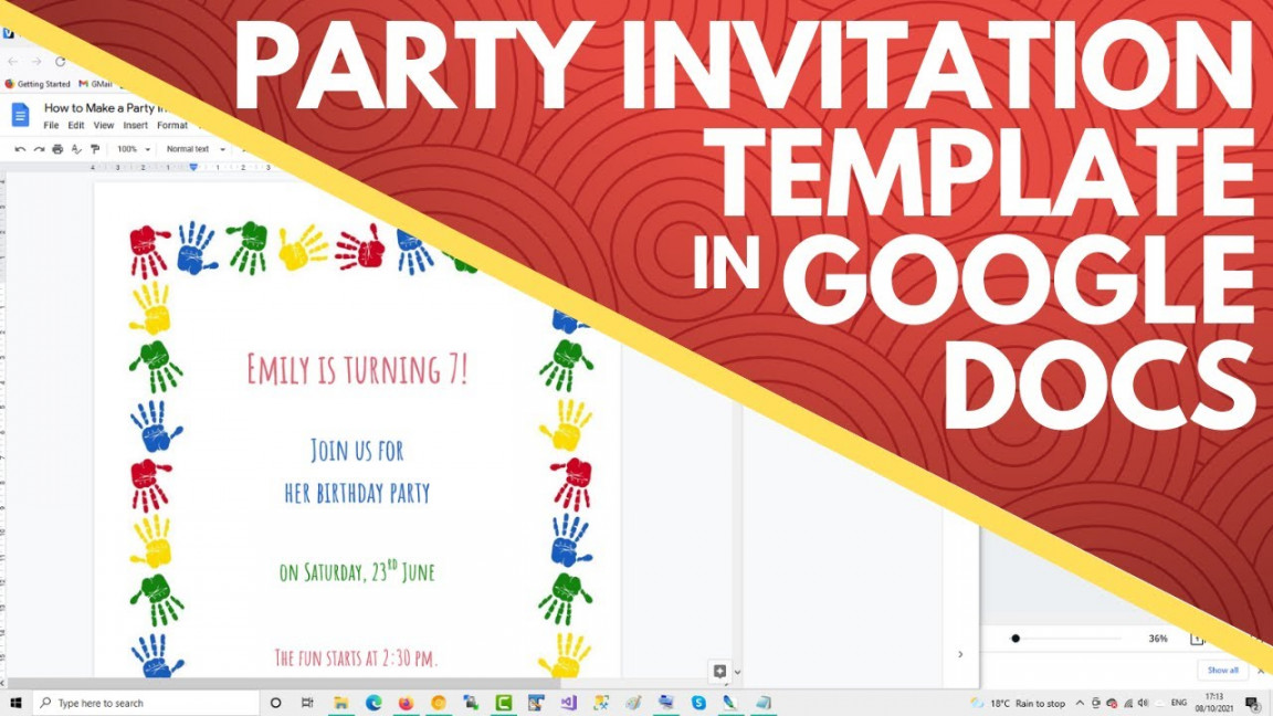 How to Make a Party Invitation Template in Google Docs