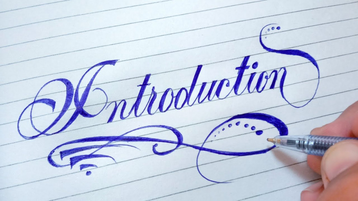 How to write Introduction in Calligraphy