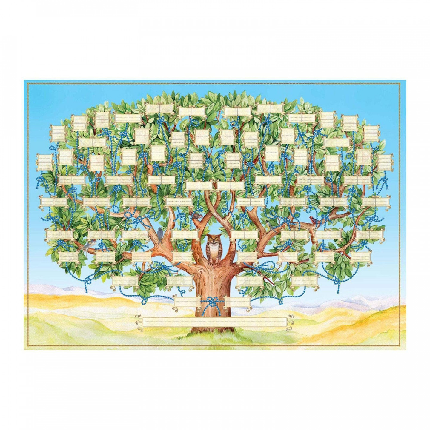 JHIALG Family Tree Chart to Fill In -  Generation Genealogy Poster Blank  Fillable Ancestor Chart  See more JHIALG Family Tree Chart to Fill In -