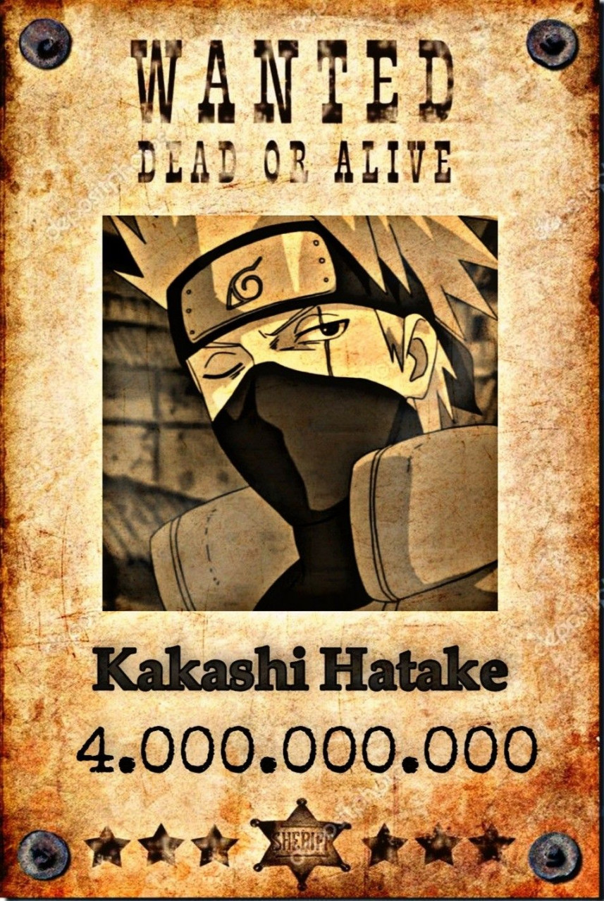 Kakashi hatake wanted  Kakashi hatake, Kakashi, Movie posters