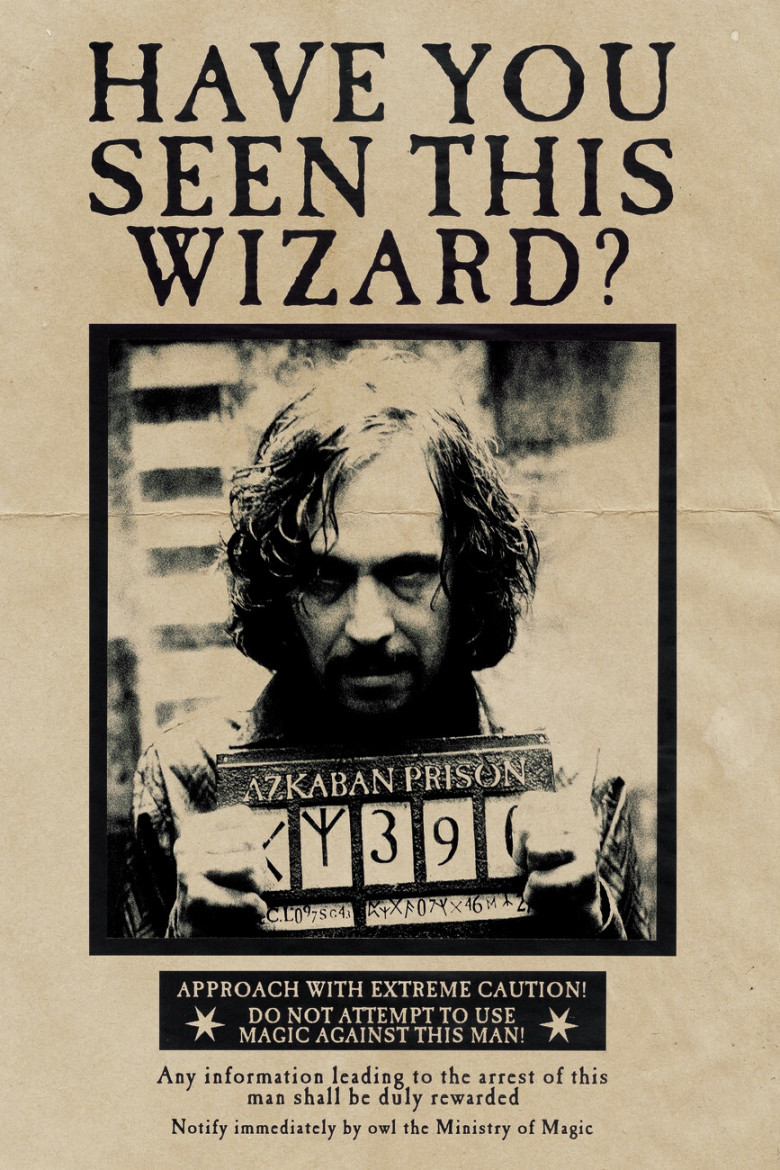 Kunstdrucke Harry Potter - Wanted Sirius Black