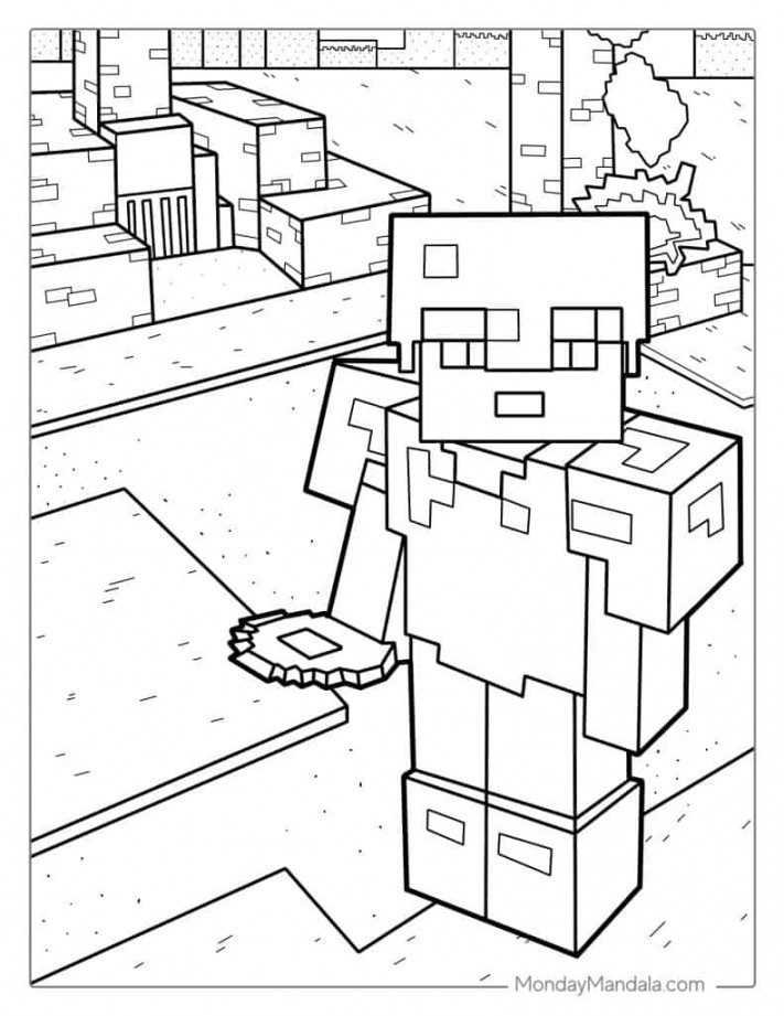 Minecraft Coloring Pages (Free PDF Printables)