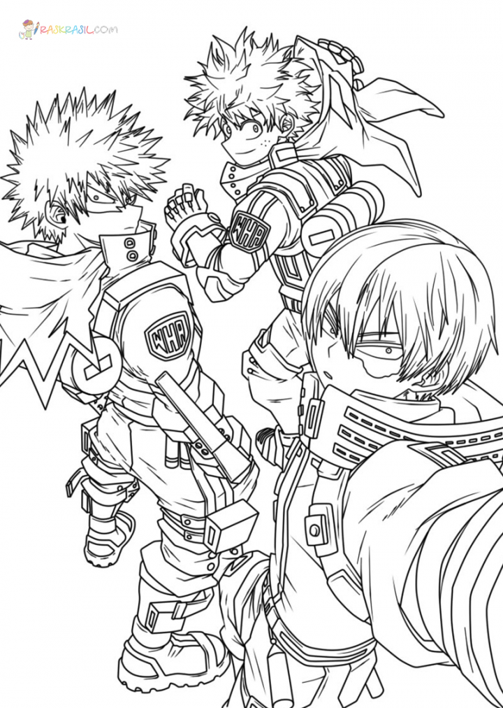 My Hero Academia Coloring Pages   Pictures Free Printable