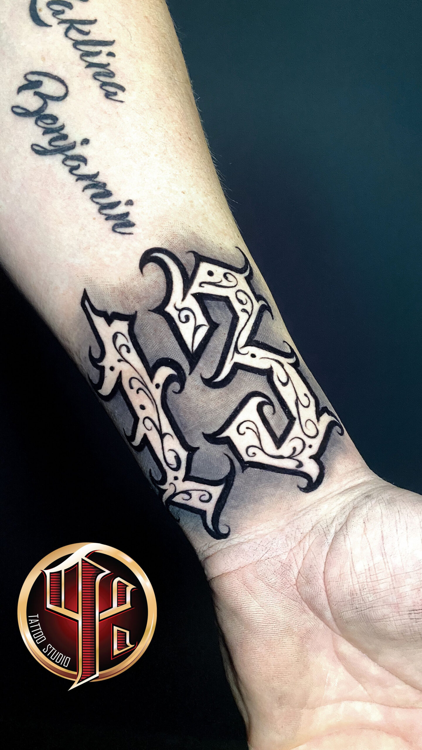 Number  Tattoo By Pattos Keppos  Tattoo lettering styles