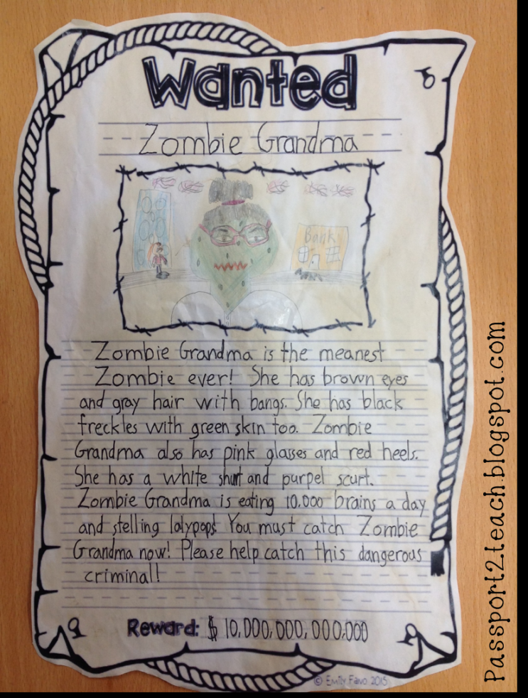 PassportTeach: Wanted Poster Writing Project - How Strong Are