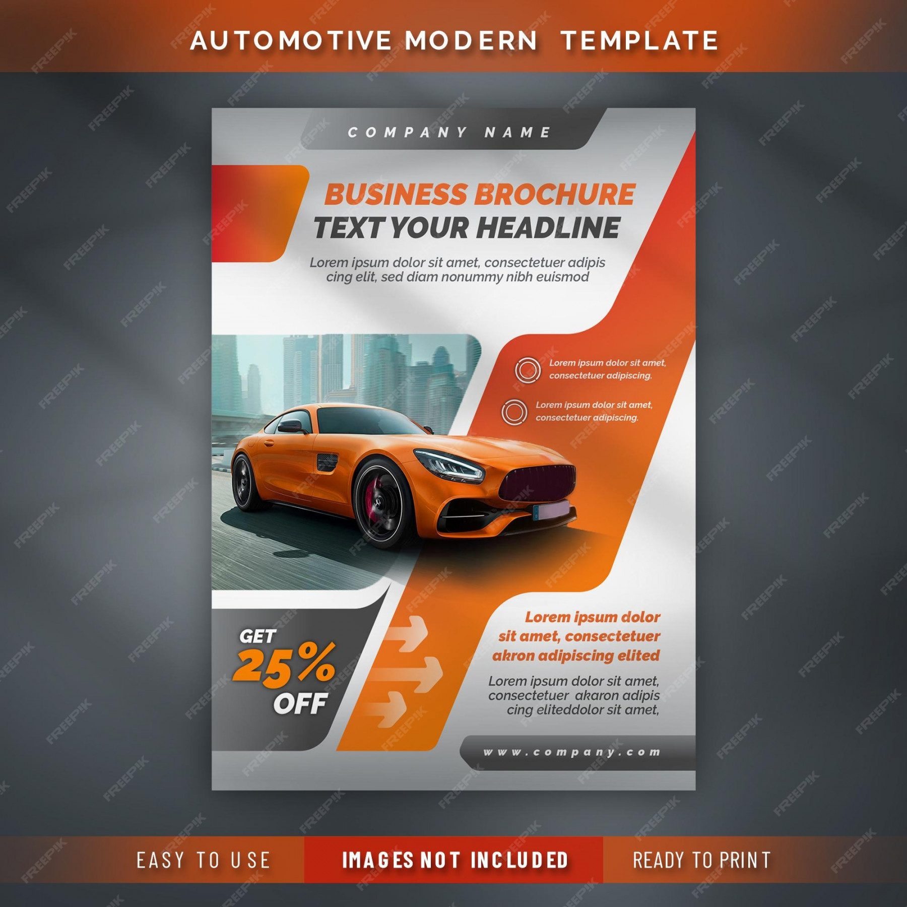 Premium Vector  Modern brochure flyer automotive car sales