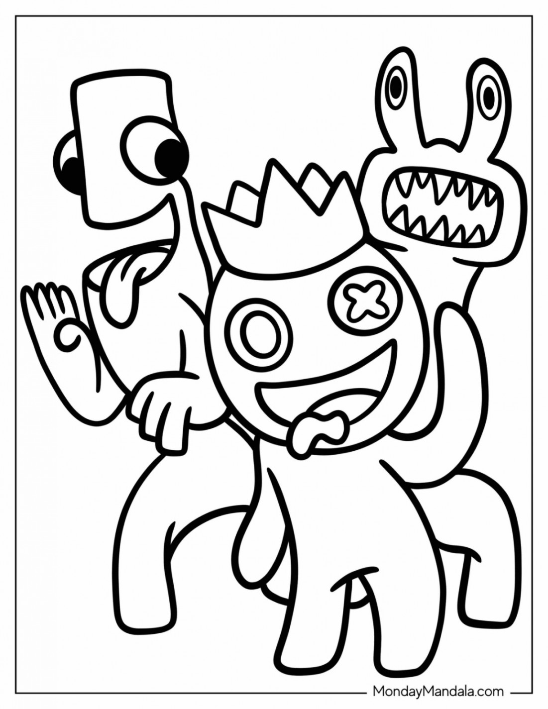 Rainbow Friends Coloring Pages (Free PDF Printables)