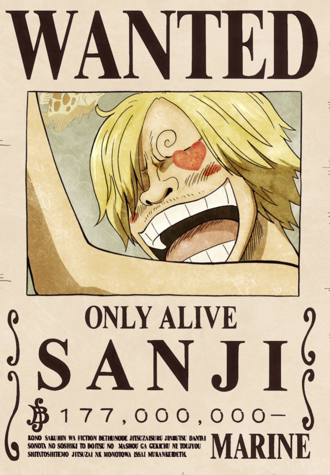 Sanji Wanted Poster Wallpapers - Wallpaper Cave