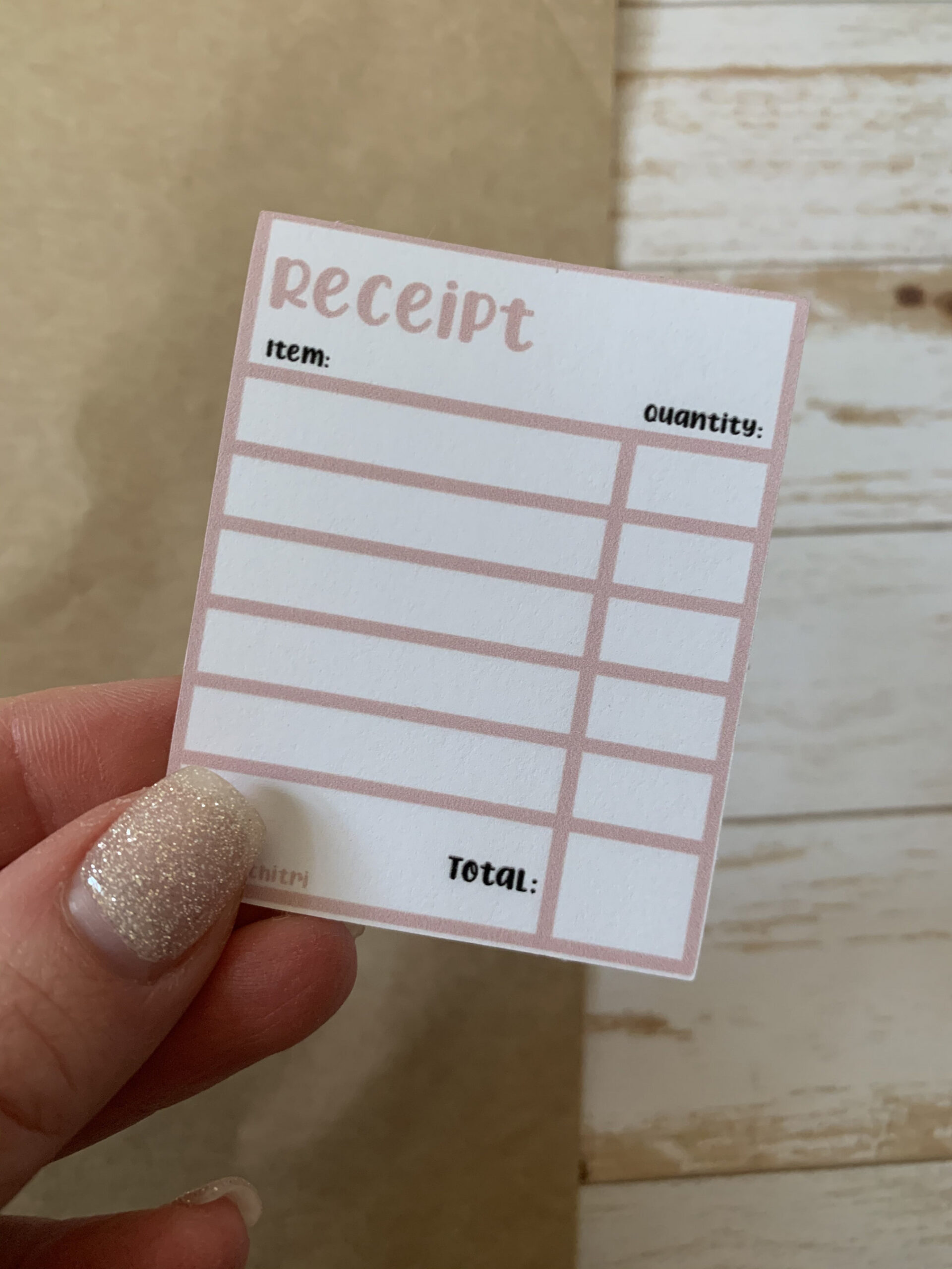 Small Business Receipt Template Mini Receipt Receipt - Etsy