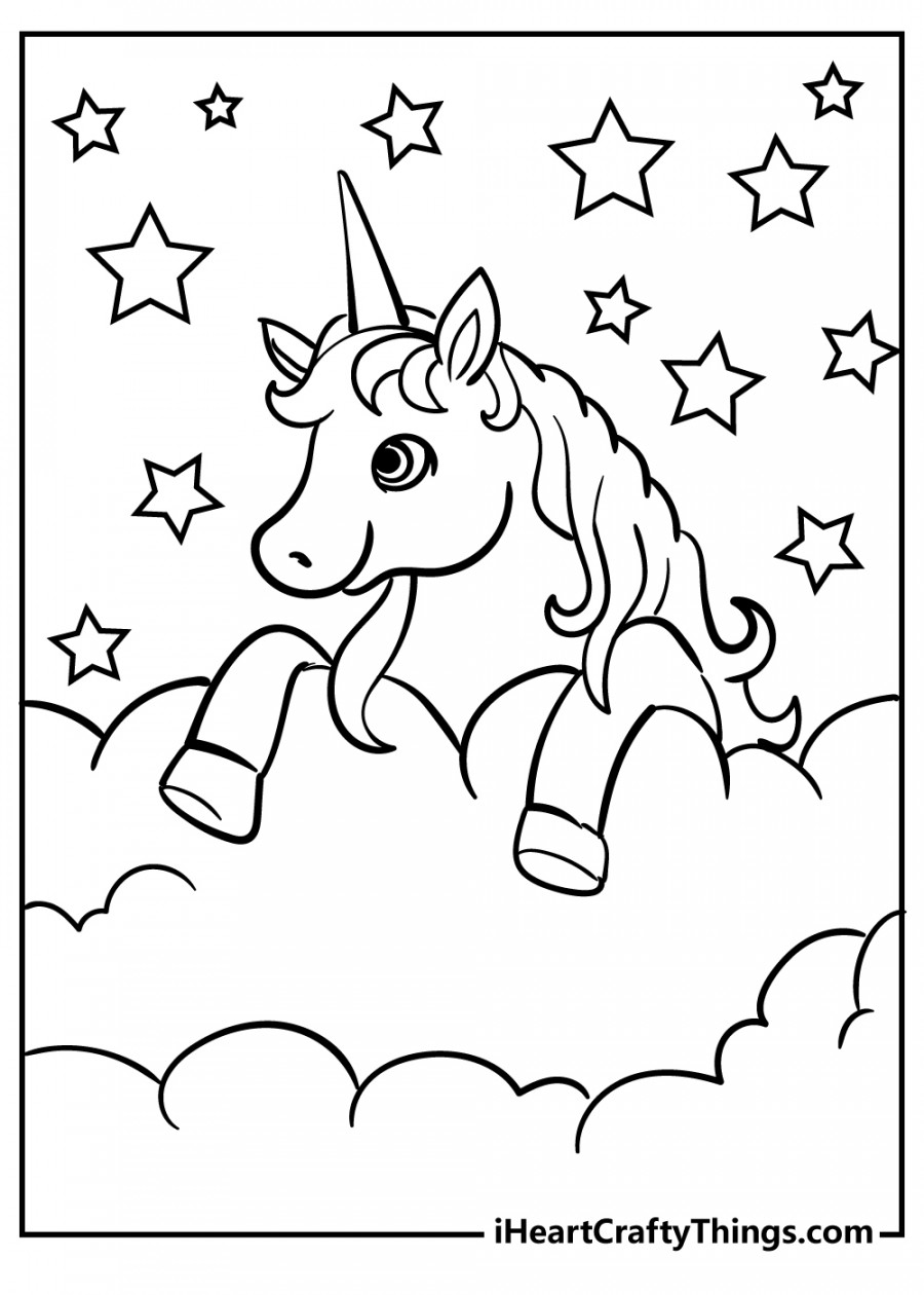 Unicorn Coloring Pages (% Free Printables)