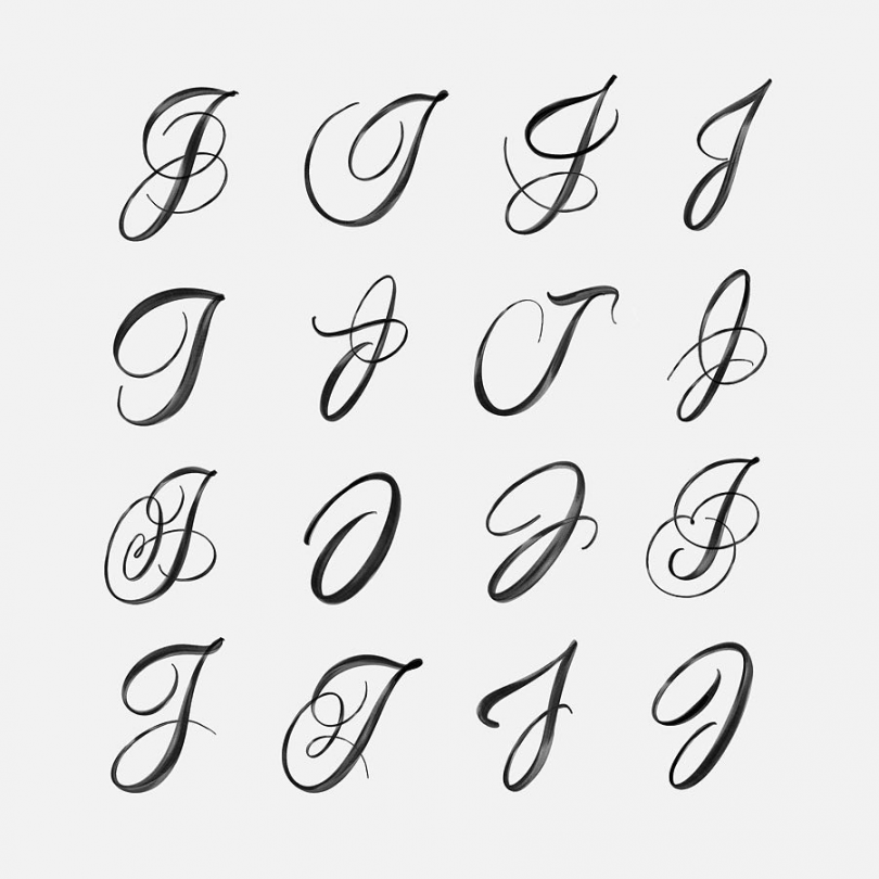 Uppercase J - Hand Lettering ideas  hand lettering, lettering