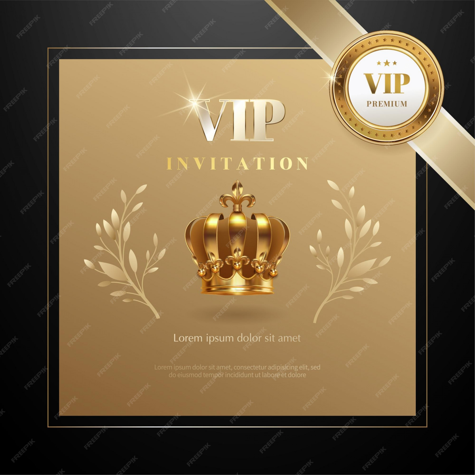 Vip Invitation Card - Free Download on Freepik