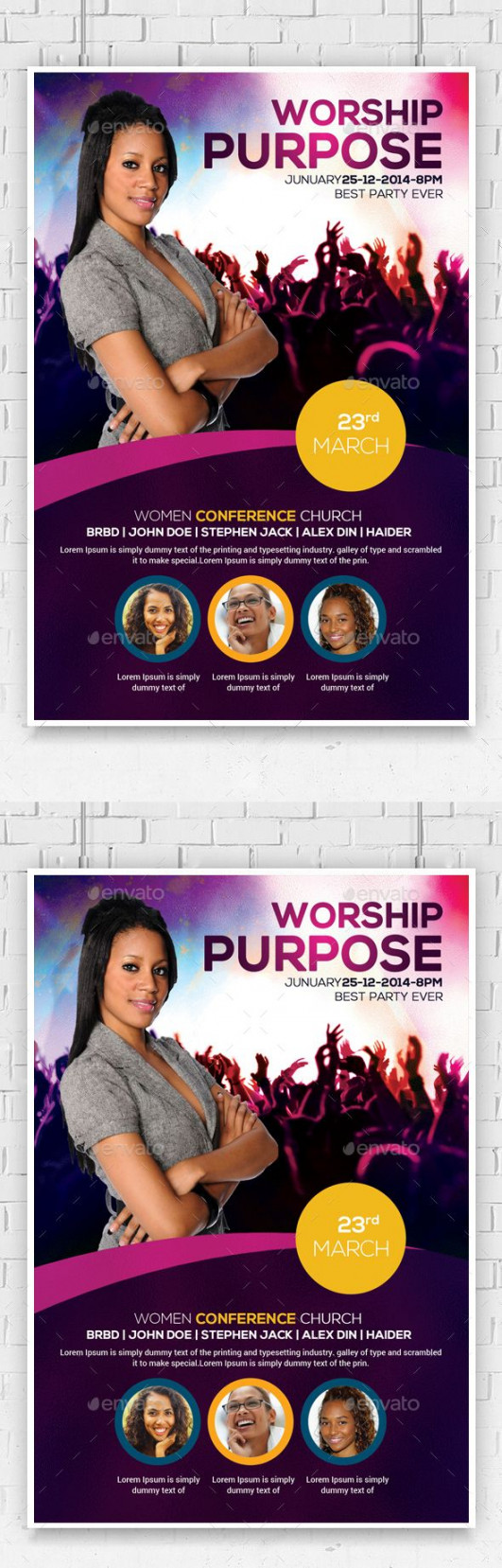 Women Conference Flyer Template  Womens conference, Flyer, Flyer